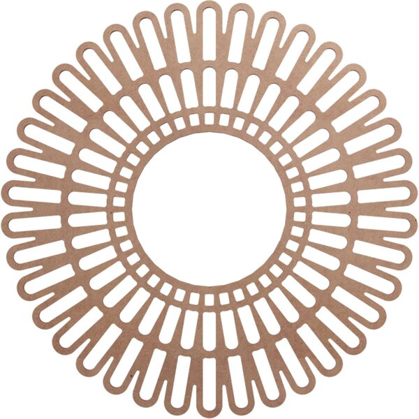 Ekena Millwork Cornelius Wood Fretwork Pierced Ceiling Medallion, Wood (Paint Grade), 22"OD x 8 1/8"ID x 3/8"T CMWP22X0375CRMF - main